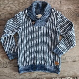 H&M Kids Navy and White Knit Sweater